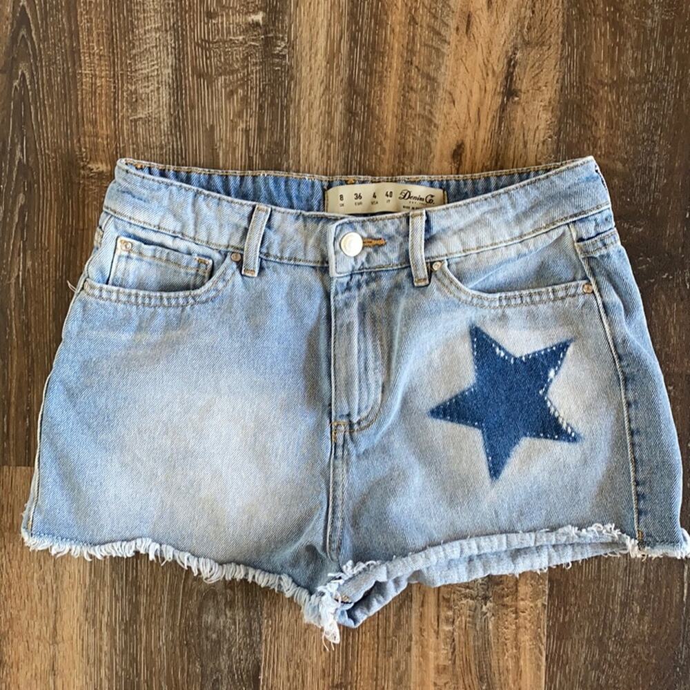 Primark Denim Co Star Cutoff Denim Shorts Size 4